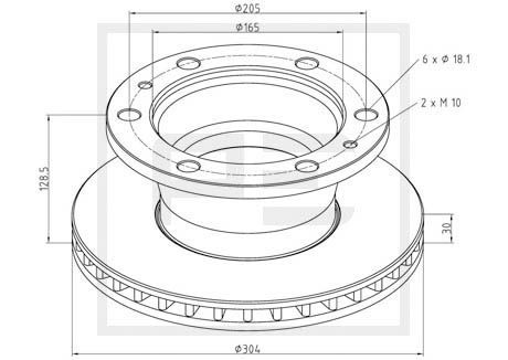 PE AUTOMOTIVE Bremžu diski 026.651-10A